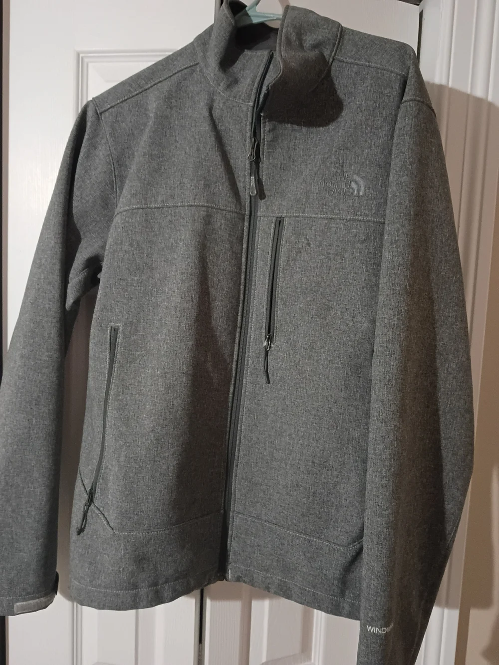 The North Face Grey Full-Zip Softshell Jacket